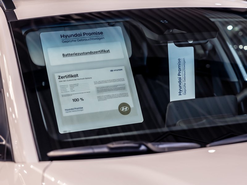 In Kooperation mit Aviloo erstellt Hyundai für gebrauchte Elektroautos einen Batteriezustandsbericht. (Foto: Autoren-Union Mobilität/Hyundai)